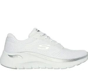 SKECHERS Arch Fit 2.0 - Glow The Distance BRANCO / PRATEADO Cheap