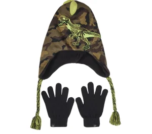 SKECHERS Camouflage T-rex Hat And Glove Set CAMUFLADO Flash Sale