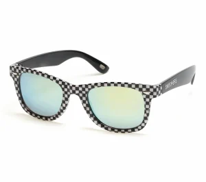 SKECHERS Checkered Wayfarer Sunglasses PRETO / BRANCO Cheap