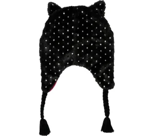 SKECHERS Cold Weather Star Foil Cat Hat Set PRETO Best Sale
