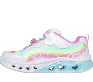 SKECHERS Flutter Heart Lights - Groovy Swirl BRANCO / MULTICOR Discount