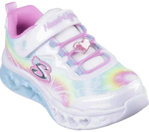 SKECHERS Flutter Heart Lights - Groovy Swirl BRANCO / MULTICOR Discount