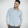 SKECHERS GO DRI Off Duty Button Down Shirt DENIM Best