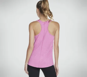 SKECHERS GO DRI SWIFT Racerback Tank ROSA Hot