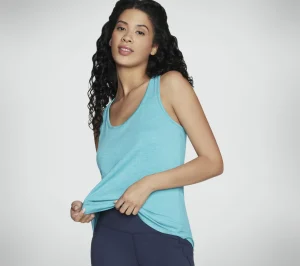 SKECHERS GO DRI SWIFT Tank BRANCO / AQUA Online
