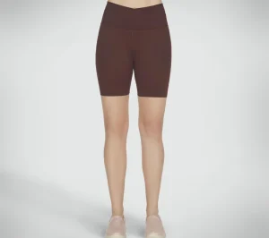 SKECHERS GO SCULPT 6 Inch Bike Short BORDÔ / CASTANHO Cheap