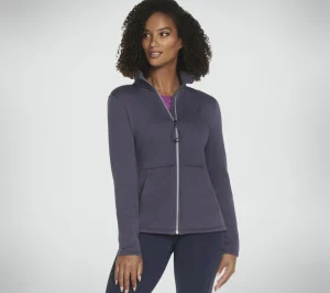 SKECHERS GO SNUGGLE Jacket ROXO / CARVÃO Store