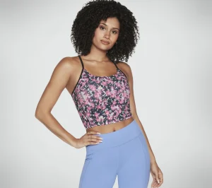 SKECHERS GO STRETCH Fantasy Fields Racerback Bra PRETO / VERMELHO / AZUL Shop