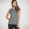 SKECHERS GO WALK Apparel GO DRI Essential Tank Top PRETO Cheap