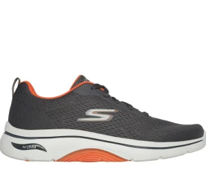 SKECHERS GO WALK Arch Fit 2.0 - Idyllic 2 CARVÃO / LARANJA Best