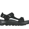 SKECHERS GO WALK Massage Fit Sandal PRETO / CINZENTO Store