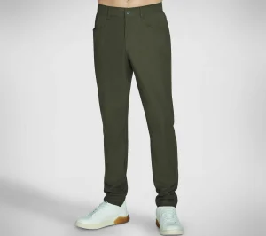 SKECHERS GO WALK Premium 5 Pocket Pant CASTANHO / AZEITONA Sale