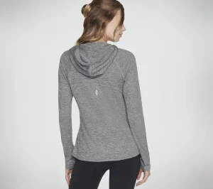 SKECHERS GODRI SWIFT Hooded Long Sleeve CARVÃO Discount