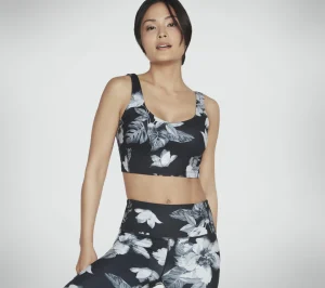 SKECHERS GOSCULPT Magnolia Dreams Longline Bra PRETO / MULTICOR Best