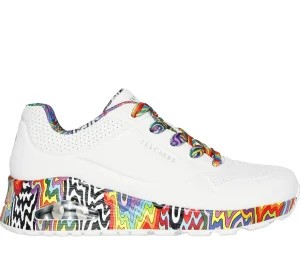 SKECHERS Jen Stark: Uno - Mini Drip BRANCO / MULTICOR Store