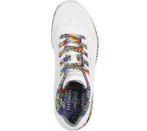 SKECHERS Jen Stark: Uno - Mini Drip BRANCO / MULTICOR Store