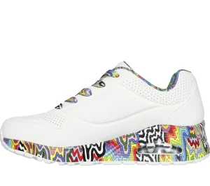 SKECHERS Jen Stark: Uno - Mini Drip BRANCO / MULTICOR Store