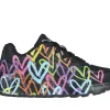 SKECHERS JGoldcrown: Uno Lite - Spread The Love PRETO / MULTICOR Store