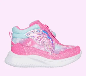 SKECHERS Jumpsters - Miss Butterfly Glitz ROSA / TURQUESA Clearance