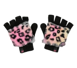 SKECHERS Leopard Kitty Faux Fur Mittens MULTICOR Discount