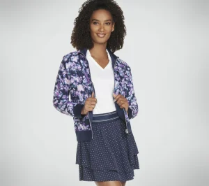 SKECHERS Misty Floral Reversible Jacket AZUL / LAVANDA Discount