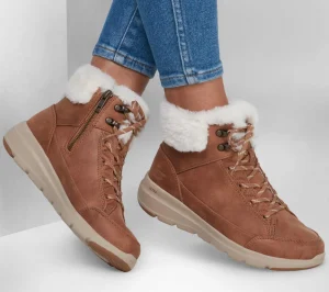 SKECHERS On-the-GO Glacial Ultra - Cozyly CASTANHO CLARO Fashion