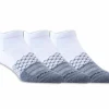 SKECHERS 3 Pack Diamond Arch Socks BRANCO / PRETO Clearance