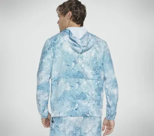 SKECHERS Razor Printed Full Zip Jacket PRETO / LIMA Best Sale