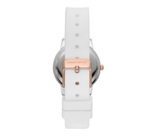 SKECHERS Scalloped Bezel White Watch BRANCO Cheap