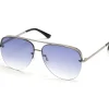 SKECHERS Semi-Rimless Metal Aviator METAL / PRETO Shop