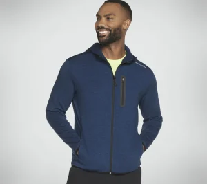 SKECHERS Skech Cloud Thermal Full Zip Hoodie ROYAL Flash Sale