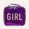 SKECHERS Accessories Flip Sequin Lunch Tote ROSA CHOQUE New