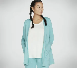 SKECHERS Apparel Everyday Belted Hoodigan TURQUESA Clearance
