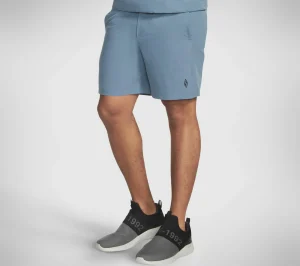 SKECHERS Apparel Movement 7 Inch Short II AZUL / CINZENTO Cheap
