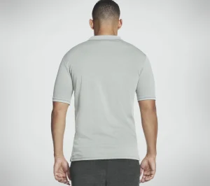 SKECHERS Apparel Off Duty Polo Shirt CINZENTO CLARO / VERDE Shop