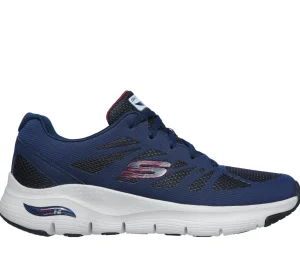 SKECHERS Arch Fit - Charge Back NAVY / VERMELHO Hot