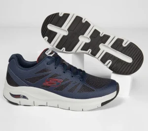 SKECHERS Arch Fit - Charge Back NAVY / VERMELHO Hot