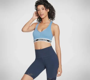 SKECHERS GO WALK Jacquard Bra AZUL / CINZENTO Online