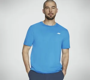 SKECHERS Pickleball Tee AZUL / VERDE Outlet