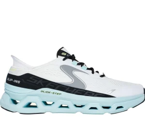 SKECHERS Slip-ins: Glide-Step Altus BRANCO / AZUL New