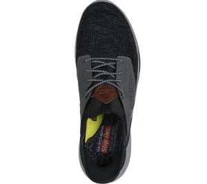 SKECHERS Slip-ins Relaxed Fit: Slade - Caster PRETO / CINZENTO Cheap