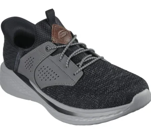 SKECHERS Slip-ins Relaxed Fit: Slade - Caster PRETO / CINZENTO Cheap