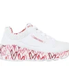 SKECHERS X JGoldcrown: Uno Lite - Lovely Luv BRANCO / VERMELHO Cheap