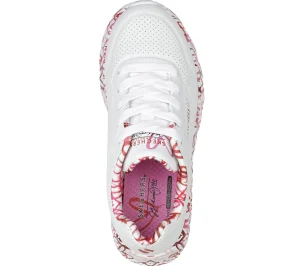 SKECHERS X JGoldcrown: Uno Lite - Lovely Luv BRANCO / VERMELHO Cheap
