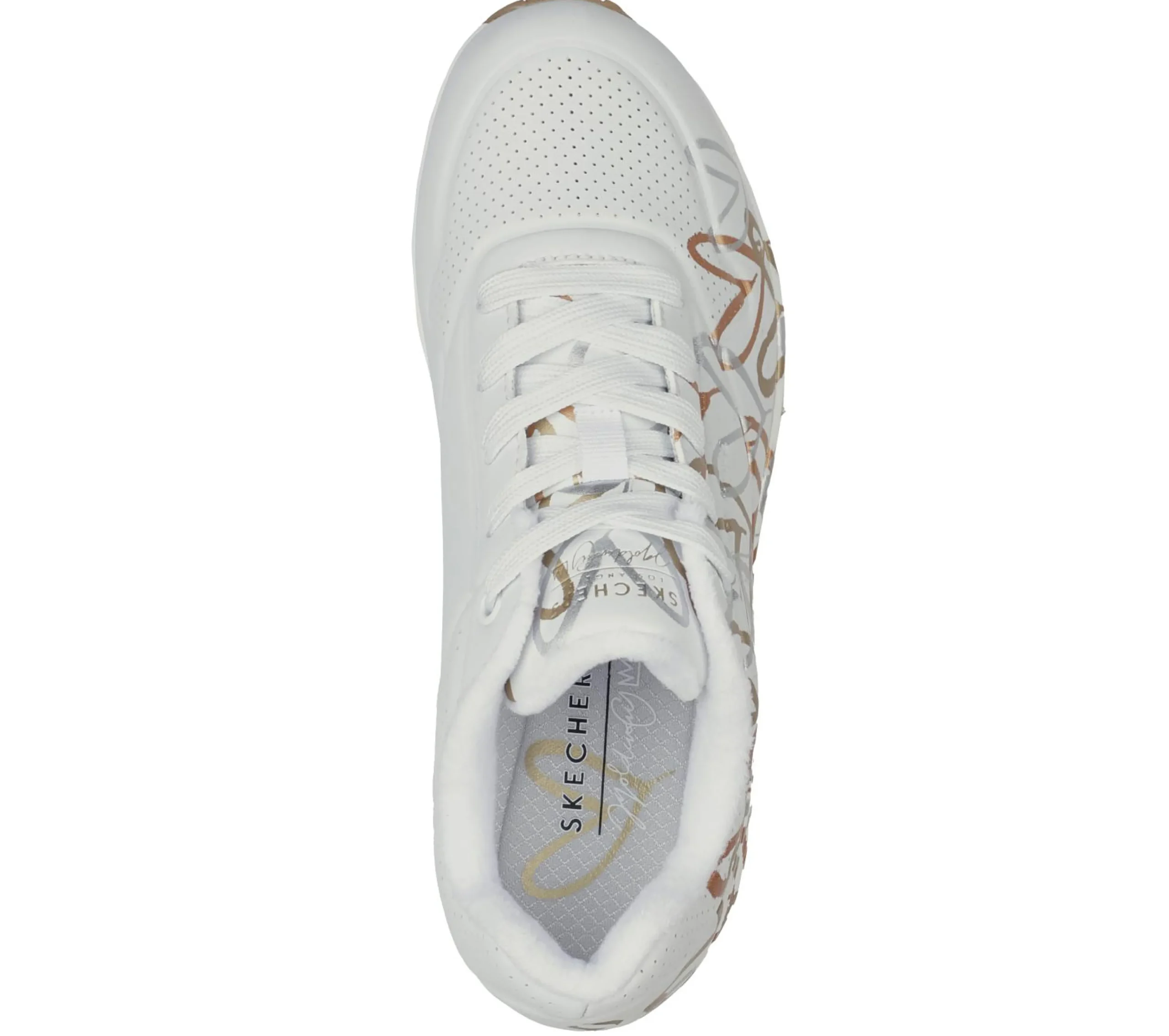 skechers_x_jgoldcrown_uno_2.webp SKECHERS X JGoldcrown: Uno - Metallic Love BRANCO / DOURADO Clearance
