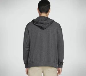 SKECHERS SKECH-KNITS ULTRA GO Full Zip Hoodie CARVÃO Discount