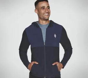 SKECHERS SKECH-KNITS ULTRA GO Lite Full Zip Hoodie NAVY Fashion