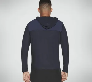 SKECHERS SKECH-KNITS ULTRA GO Lite Full Zip Hoodie NAVY Fashion