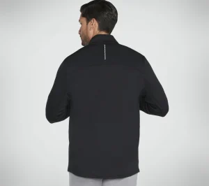 SKECHERS SKECH-KNITS ULTRA GO Thermal Full Zip Jacket PRETO Clearance