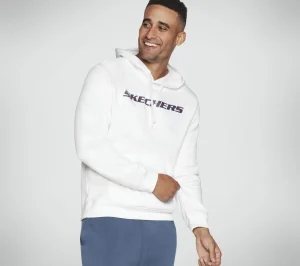 SKECHERS SKECH-SWEATS Motion Pullover Hoodie BRANCO New